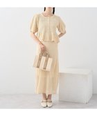 【アースミュージックアンドエコロジー/earth music&ecology】のSET2点レース編みペプラムカーデ+スカート Light Beige|ID: prp329100004585650 ipo3291000000033335181