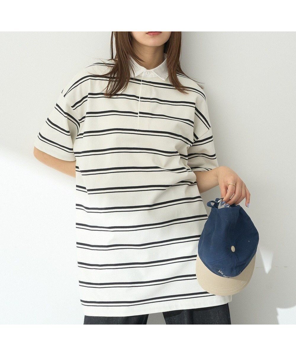 【アースミュージックアンドエコロジー/earth music&ecology】のボーダールーズラガーシャツ 人気、トレンドファッション・服の通販 founy(ファニー) 　ファッション　Fashion　レディースファッション　Ladies' Fashion Online　トップス・カットソー　Tops/Tshirt　シャツ/ブラウス　Shirts/Blouses　ポロシャツ　Polo Shirts　トレンド　Trend　ボトム　Bottom　ボーダー　Border　ポケット　Pocket　ポロシャツ　Polo Shirt　メンズ　Mens　夏　Summer　春　Spring　S/S・春夏　Ss・Spring/Summer　 other-1|ID: prp329100004585651 ipo3291000000032515256