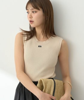 【アースミュージックアンドエコロジー/earth music&ecology】のロゴ刺繍ノースリーブニットプルオーバー 人気、トレンドファッション・服の通販 founy(ファニー) ファッション Fashion レディースファッション Ladies' Fashion Online トップス・カットソー Tops/Tshirt ニット Knit Tops キャミソール / ノースリーブ No Sleeves プルオーバー Pullover NEW・新作・新着・新入荷 New Arrivals コンパクト Compact スタイリッシュ Stylish セーター Sweater トレンド Trend ポケット Pocket 夏 Summer 春 Spring S/S・春夏 Ss・Spring/Summer |ID:prp329100004585652