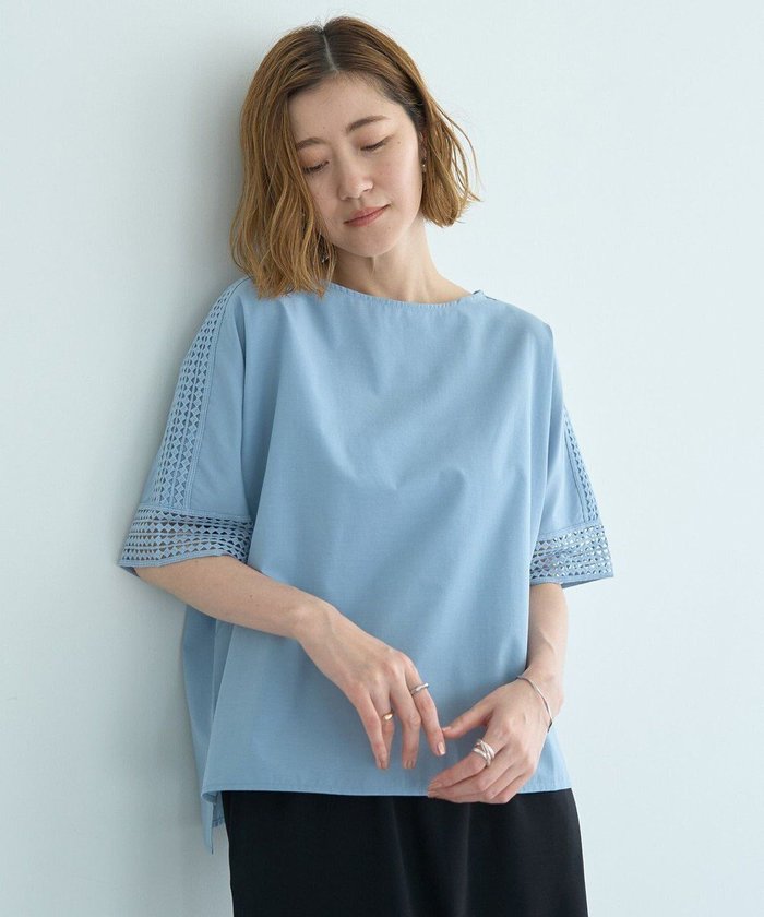 【イェッカ ヴェッカ/YECCA VECCA】のレースMIXドルマンブラウス インテリア・キッズ・メンズ・レディースファッション・服の通販 founy(ファニー) https://founy.com/ ファッション Fashion レディースファッション Fashion for Women トップス・カットソー Cut & Sew Tops シャツ・ブラウス・オフィスカジュアル Elegant Blouses & Button-Ups おすすめ Recommended / Our Picks ショルダー Shoulder, Shoulder Strap ストレート Straight, Straight Cut テーパード Tapered, Tapered Pants バランス Balance, Style Balance ボックス Boxy, Box Shape ボトム Bottoms, Lower Wear ポケット Pocket, Pocket Detail ラウンド Round, Round Neck レース Lace, Lace Fabric 夏 Summer 春 Spring S/S・春夏 SS, Spring/Summer, Warm Season |ID: prp329100004585659 ipo3291000000032515288