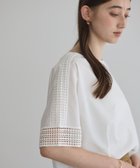 【イェッカ ヴェッカ/YECCA VECCA】のレースMIXドルマンブラウス 人気、トレンドファッション・服の通販 founy(ファニー) ファッション Fashion レディースファッション Fashion for Women トップス・カットソー Cut & Sew Tops シャツ・ブラウス・オフィスカジュアル Elegant Blouses & Button-Ups おすすめ Recommended / Our Picks ショルダー Shoulder, Shoulder Strap ストレート Straight, Straight Cut テーパード Tapered, Tapered Pants バランス Balance, Style Balance ボックス Boxy, Box Shape ボトム Bottoms, Lower Wear ポケット Pocket, Pocket Detail ラウンド Round, Round Neck レース Lace, Lace Fabric 再入荷 Restock / Back in Stock 夏 Summer 春 Spring S/S・春夏 SS, Spring/Summer, Warm Season thumbnail Off White|ID: prp329100004585659 ipo3291000000033205109