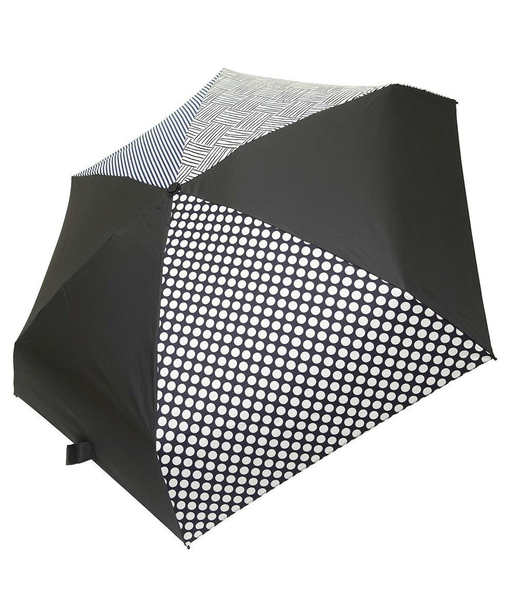 【プラスリング/+RING】の【UVカット95%以上】【UPF50+】プラスリング レディース 晴雨兼用 折傘 BLKT1309 インテリア・キッズ・メンズ・レディースファッション・服の通販 founy(ファニー) 　ファッション　Fashion　レディースファッション　Ladies' Fashion Online　傘 / レイングッズ　Umbrellas/Rainwear　ラップ　Wrap　傘　Umbrella　黒|ID: prp329100004585662 ipo3291000000032515299