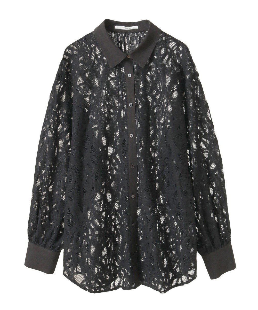 【グリーンパークス/Green Parks】の・ELENCARE DUE 総レースブラウス インテリア・キッズ・メンズ・レディースファッション・服の通販 founy(ファニー) 　ファッション　Fashion　レディースファッション　Ladies' Fashion Online　トップス・カットソー　Tops/Tshirt　シャツ/ブラウス　Shirts/Blouses　おすすめ　Recommend　インナー　Inner　ボックス　Box　ポケット　Pocket　レース　Race　ロング　Long　エレガント 上品　Elegant　夏　Summer　春　Spring　S/S・春夏　Ss・Spring/Summer　Black|ID: prp329100004585663 ipo3291000000032515302
