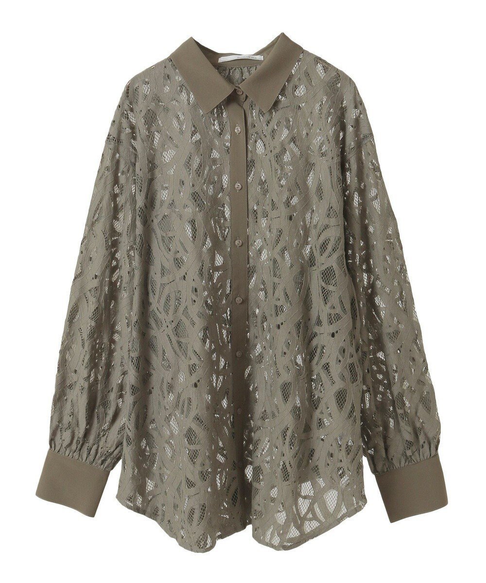 【グリーンパークス/Green Parks】の・ELENCARE DUE 総レースブラウス インテリア・キッズ・メンズ・レディースファッション・服の通販 founy(ファニー) 　ファッション　Fashion　レディースファッション　Ladies' Fashion Online　トップス・カットソー　Tops/Tshirt　シャツ/ブラウス　Shirts/Blouses　おすすめ　Recommend　インナー　Inner　ボックス　Box　ポケット　Pocket　レース　Race　ロング　Long　エレガント 上品　Elegant　夏　Summer　春　Spring　S/S・春夏　Ss・Spring/Summer　Khaki|ID: prp329100004585663 ipo3291000000032515303