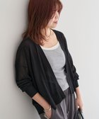 【グリーンパークス/Green Parks】の接触冷感ゆったりカーディガン Black|ID: prp329100004585664 ipo3291000000032515308