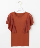 【エニィ スィス/any SiS】の【洗える】レーシーフレアスリーブ ニット 人気、トレンドファッション・服の通販 founy(ファニー) ファッション Fashion レディースファッション Fashion for Women トップス・カットソー Cut & Sew Tops ニット Knit Tops & Sweaters おすすめ Recommended / Our Picks シアー Sheer, See-Through セーター Sweater, Knitwear フェミニン Feminine, Girly フレア Flare, Flared 新作・新入荷 New Arrivals / New In 洗える Machine Washable A/W・秋冬 Autumn/Winter thumbnail テラコッタ|ID: prp329100004585667 ipo3291000000032515324