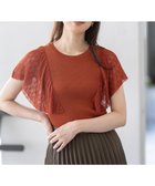 【エニィ スィス/any SiS】の【洗える】レーシーフレアスリーブ ニット テラコッタ|ID: prp329100004585667 ipo3291000000033073110