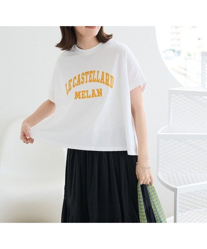 【グリーンパークス/Green Parks】の袖折り返しカレッジTシャツ インテリア・キッズ・メンズ・レディースファッション・服の通販 founy(ファニー) https://founy.com/ ファッション Fashion レディースファッション Fashion for Women トップス・カットソー Cut & Sew Tops シャツ・ブラウス・オフィスカジュアル Elegant Blouses & Button-Ups ロングTシャツ・Tシャツ Longline T-Shirts & Tees カットソー・ベーシックTシャツ Cut-and-Sewn Tops / Stretch Tees & Basics カットソー Cut and Sewn Top コンパクト Compact, Small Size ポケット Pocket, Pocket Detail ワイド Wide, Wide Fit 夏 Summer 春 Spring S/S・春夏 SS, Spring/Summer, Warm Season |ID: prp329100004585668 ipo3291000000032515325