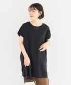 【グリーンパークス/Green Parks】の今年っぽフレンチスリーブカットチュニック Black|ID: prp329100004585669 ipo3291000000032515333