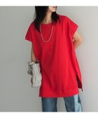 【グリーンパークス/Green Parks】の今年っぽフレンチスリーブカットチュニック Red|ID: prp329100004585669 ipo3291000000032515334