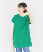 【グリーンパークス/Green Parks】の今年っぽフレンチスリーブカットチュニック Green|ID: prp329100004585669 ipo3291000000032515335