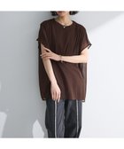 【グリーンパークス/Green Parks】の楊柳ドッキングフレンチプルオーバー Brown|ID: prp329100004585671 ipo3291000000032515346