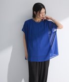 【グリーンパークス/Green Parks】の楊柳ドッキングフレンチプルオーバー Blue|ID: prp329100004585671 ipo3291000000032515348