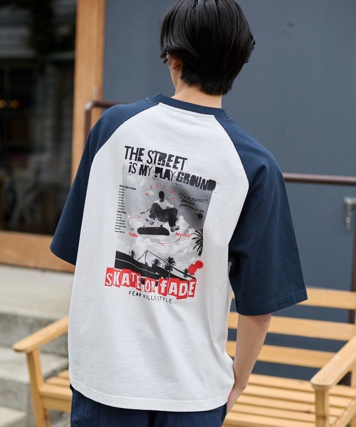 【ウィゴー/WEGO】の【ユニセックス着用ITEM】ラグラングラフィックBIG T(SS) インテリア・キッズ・メンズ・レディースファッション・服の通販 founy(ファニー) https://founy.com/ ファッション Fashion レディースファッション Fashion for Women トップス・カットソー Cut & Sew Tops シャツ・ブラウス・オフィスカジュアル Elegant Blouses & Button-Ups ロングTシャツ・Tシャツ Longline T-Shirts & Tees カットソー・ベーシックTシャツ Cut-and-Sewn Tops / Stretch Tees & Basics 春 Spring 秋 Autumn カットソー Cut and Sewn Top カーゴパンツ Cargo Pants, Utility Pants グラフィック Graphic, Graphic Design シンプル Simple, Minimal スマホ Smartphone, Mobile Device デニム Denim, Jeans Material 人気 Popular, Best Seller 半袖 Short Sleeve, Half Sleeve ワンポイント One Point, Statement Accent S/S・春夏 SS, Spring/Summer, Warm Season おすすめ Recommended / Our Picks 夏 Summer |ID: prp329100004585673 ipo3291000000033665882