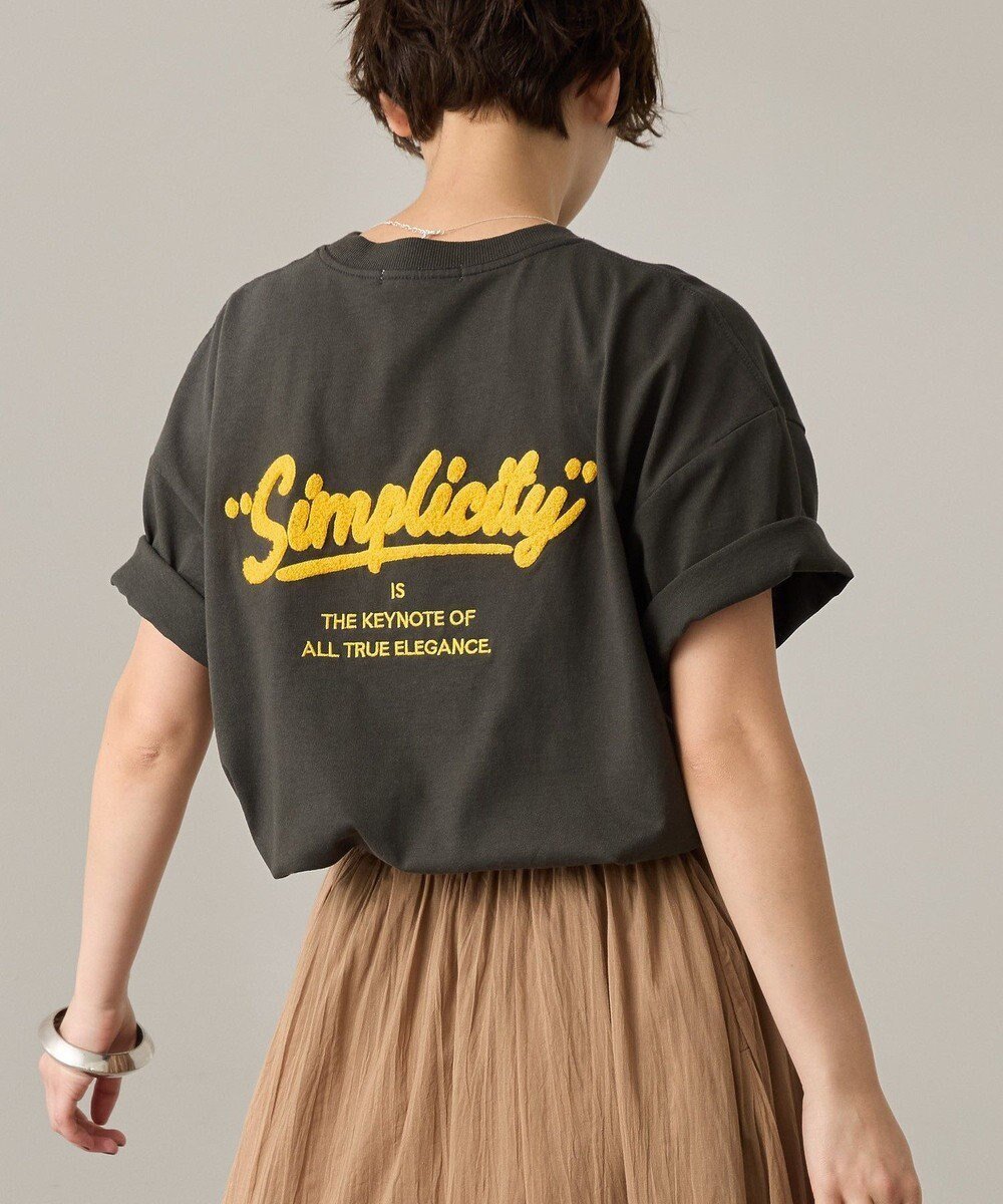 【アメリカンホリック/AMERICAN HOLIC】のサガラ刺繍Tシャツ インテリア・キッズ・メンズ・レディースファッション・服の通販 founy(ファニー) 　ファッション　Fashion　レディースファッション　Fashion for Women　トップス・カットソー　Cut & Sew Tops　シャツ・ブラウス・オフィスカジュアル　Elegant Blouses & Button-Ups　ロングTシャツ・Tシャツ　Longline T-Shirts & Tees　カットソー・ベーシックTシャツ　Cut-and-Sewn Tops / Stretch Tees & Basics　おすすめ　Recommended / Our Picks　カットソー　Cut and Sewn Top　ポケット　Pocket, Pocket Detail　ヴィンテージ　Vintage Style　夏　Summer　春　Spring　S/S・春夏　SS, Spring/Summer, Warm Season　Charcoal Gray|ID: prp329100004586631 ipo3291000000033567864