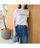 【グリーンパークス/Green Parks】のフレンチスリーブ刺繍シンプルロゴプルオーバー Off White|ID: prp329100004586632 ipo3291000000032523784