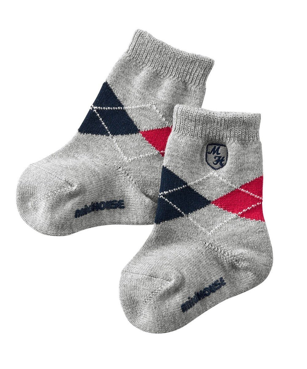 【ミキハウスホットビスケッツ/MIKI HOUSE HOT BISCUITS / KIDS】の【ミキハウス】【11-21cm】 アーガイル柄ソックス インテリア・キッズ・メンズ・レディースファッション・服の通販 founy(ファニー) ファッション Fashion キッズファッション Fashion for Kids セレモニー Ceremony ソックス Socks, Hosiery パーティ Party, Party Style フォーマル Formal, Dressy ベビー Baby, Babywear 入学式 Entrance Ceremony 結婚式 Wedding チャコールグレー|ID: prp329100004586647 ipo3291000000033652690