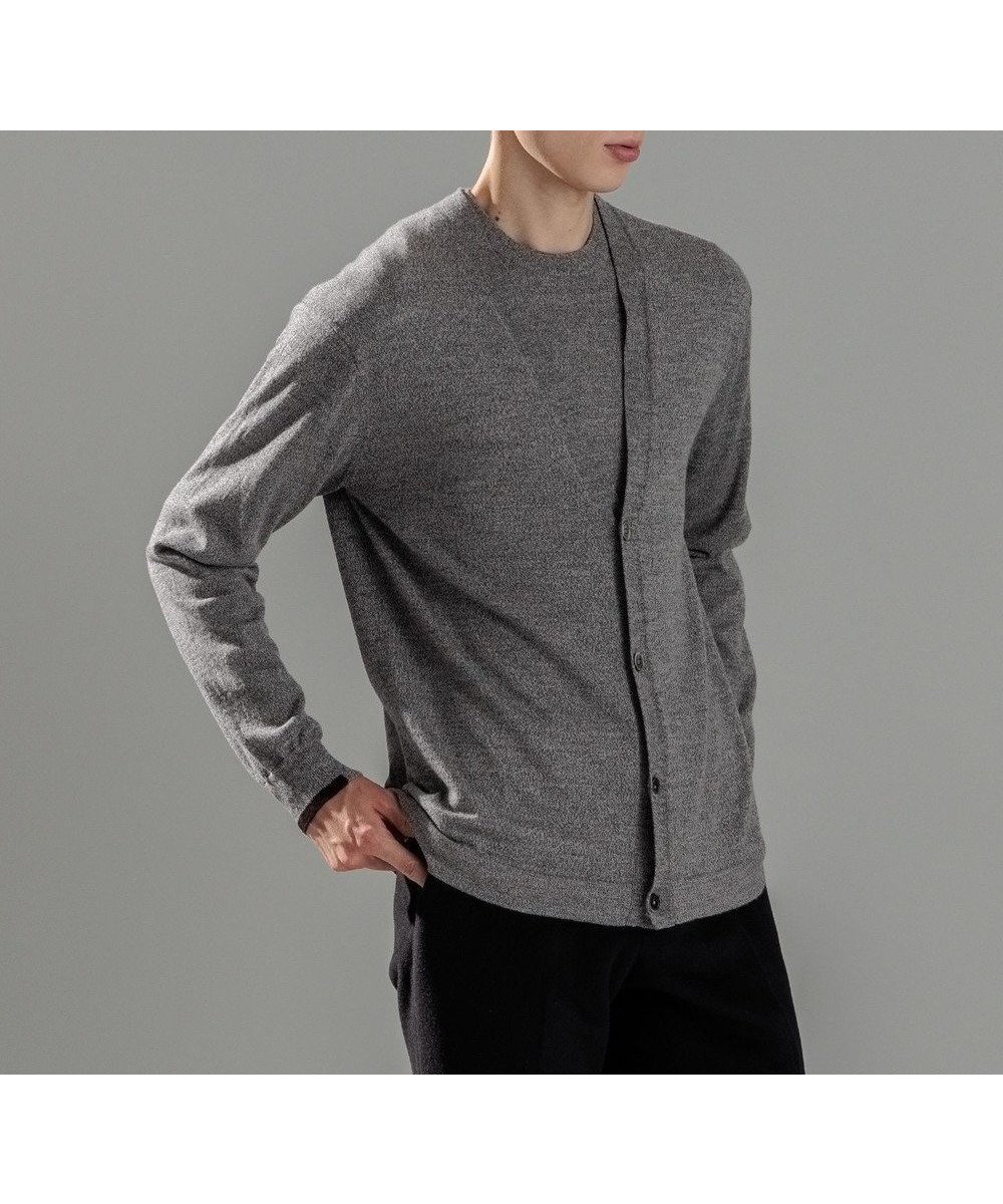【ジョゼフ オム/JOSEPH HOMME / MEN】のウォッシャブルメリノ Vネックカーディガン インテリア・キッズ・メンズ・レディースファッション・服の通販 founy(ファニー) 　ファッション　Fashion　メンズファッション　Men's Style Online　トップス・カットソー　Tops/Tshirt/Men　ニット　Knit Tops　カーディガン　Cardigans　アンサンブル　Ensemble　カーディガン　Cardigan　セーター　Sweater　ベーシック　Basic　メランジ　Melange　無地　Plain Color　ロング　Long　A/W・秋冬　Aw・Autumn/Winter・Fw・Fall-Winter　おすすめ　Recommend　エレガント 上品　Elegant　ライトグレー系|ID: prp329100004586650 ipo3291000000032574698