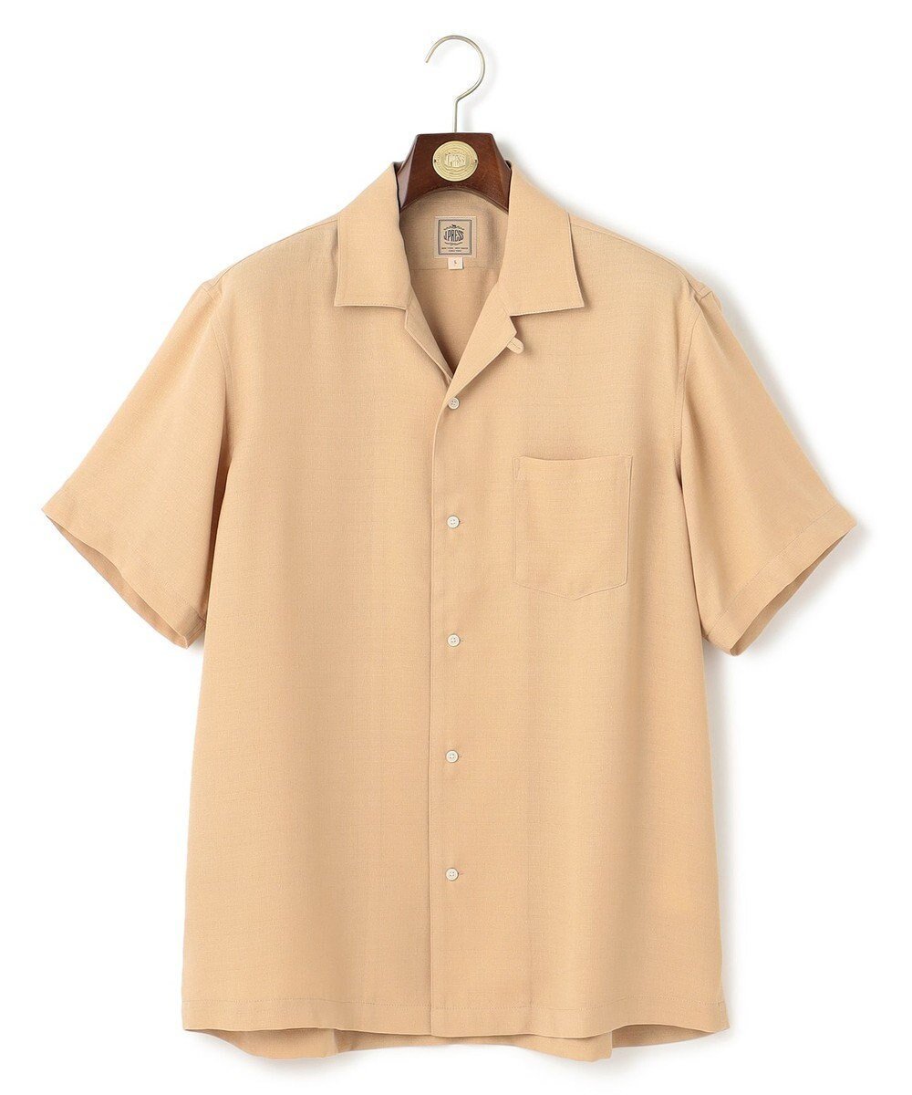 【ジェイ プレス/J.PRESS / MEN】の【WEB・一部店舗限定】リネンライク オープンカラーシャツ 人気、トレンドファッション・服の通販 founy(ファニー) 　ファッション　Fashion　メンズファッション　Fashion for Men　トップス・カットソー　Cut & Sew Tops　メンズシャツ　Shirts　おすすめ　Recommended / Our Picks　ドレス　Dress, One-Piece　再入荷　Restock / Back in Stock　半袖　Short Sleeve, Half Sleeve　夏　Summer　春　Spring　S/S・春夏　SS, Spring/Summer, Warm Season　羽織　Haori, Light Jacket　軽量　Lightweight, Ultra Light　 other-1|ID: prp329100004586652 ipo3291000000032523930