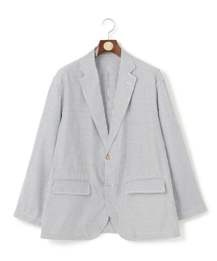【ジェイ プレス/J.PRESS / MEN】の【WEB・一部店舗限定】シアサッカーセットアップ ジャケット インテリア・キッズ・メンズ・レディースファッション・服の通販 founy(ファニー) https://founy.com/ ファッション Fashion メンズファッション Fashion for Men アウター Men's Coats Outerwear テーラードジャケット Tailored Jackets & Blazers サッカー Seersucker, Summer Fabric ショルダー Shoulder, Shoulder Strap ジャケット Jacket, Outerwear セットアップ Set-Up, Coordinated Outfit リラックス Relax, Relaxed Fit 夏 Summer 春 Spring S/S・春夏 SS, Spring/Summer, Warm Season 軽量 Lightweight, Ultra Light |ID: prp329100004586655 ipo3291000000032523954