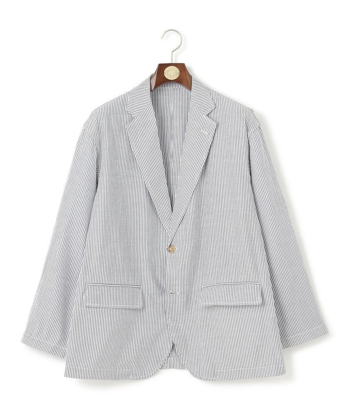 【ジェイ プレス/J.PRESS / MEN】の【WEB・一部店舗限定】シアサッカーセットアップ ジャケット インテリア・キッズ・メンズ・レディースファッション・服の通販 founy(ファニー) https://founy.com/ ファッション Fashion メンズファッション Fashion for Men アウター Men's Coats Outerwear テーラードジャケット Tailored Jackets & Blazers サッカー Seersucker, Summer Fabric ショルダー Shoulder, Shoulder Strap ジャケット Jacket, Outerwear セットアップ Set-Up, Coordinated Outfit リラックス Relax, Relaxed Fit 夏 Summer 春 Spring S/S・春夏 SS, Spring/Summer, Warm Season 軽量 Lightweight, Ultra Light |ID: prp329100004586655 ipo3291000000033653974