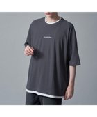 【ウィゴー/WEGO / MEN】のフクレジャガードフェイクレイヤードT(SS) ブラック中濃色|ID: prp329100004586659 ipo3291000000032574987