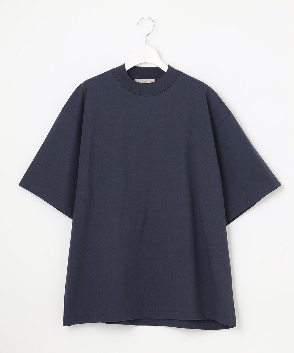 【アンフィーロ/UNFILO / MEN】の多機能 モックネックTシャツ インテリア・キッズ・メンズ・レディースファッション・服の通販 founy(ファニー) 　ファッション　Fashion　メンズファッション　Men's Style Online　トップス・カットソー　Tops/Tshirt/Men　シャツ　Shirts　春　Spring　カットソー　Cut And Sew　吸水　Water Absorption　メンズ　Mens　モックネック　Mock Neck　S/S・春夏　Ss・Spring/Summer　夏　Summer　ネイビーブルー|ID: prp329100004586660 ipo3291000000032523981