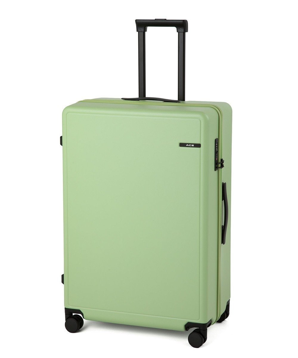 【エースバッグズアンドラゲッジ/ACE BAGS & LUGGAGE】のACE ベベル スーツケース 92L 7~10泊 ドリンクホルダー付き 05683 エース インテリア・キッズ・メンズ・レディースファッション・服の通販 founy(ファニー) 　ファッション　Fashion　レディースファッション　Ladies' Fashion Online　スーツ　Suits　スクエア　Square　ブライト　Bright　ポケット　Pocket　ポーチ　Pouch　日傘　Parasol　メッシュ　Mesh　リュック　Ruck Sack　再入荷　Restock/Back In Stock/Re Arrival　旅行　Travel　スーツケース キャリーケース　Suitcase　グリーン|ID: prp329100004586662 ipo3291000000032523999