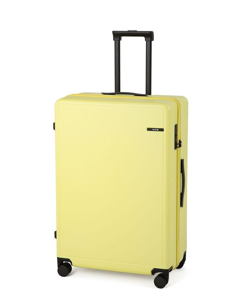 【エースバッグズアンドラゲッジ/ACE BAGS & LUGGAGE】のACE ベベル スーツケース 92L 7~10泊 ドリンクホルダー付き 05683 エース インテリア・キッズ・メンズ・レディースファッション・服の通販 founy(ファニー) 　ファッション　Fashion　レディースファッション　Ladies' Fashion Online　スーツ　Suits　スクエア　Square　ブライト　Bright　ポケット　Pocket　ポーチ　Pouch　日傘　Parasol　メッシュ　Mesh　リュック　Ruck Sack　再入荷　Restock/Back In Stock/Re Arrival　旅行　Travel　スーツケース キャリーケース　Suitcase　イエロー|ID: prp329100004586662 ipo3291000000032524001