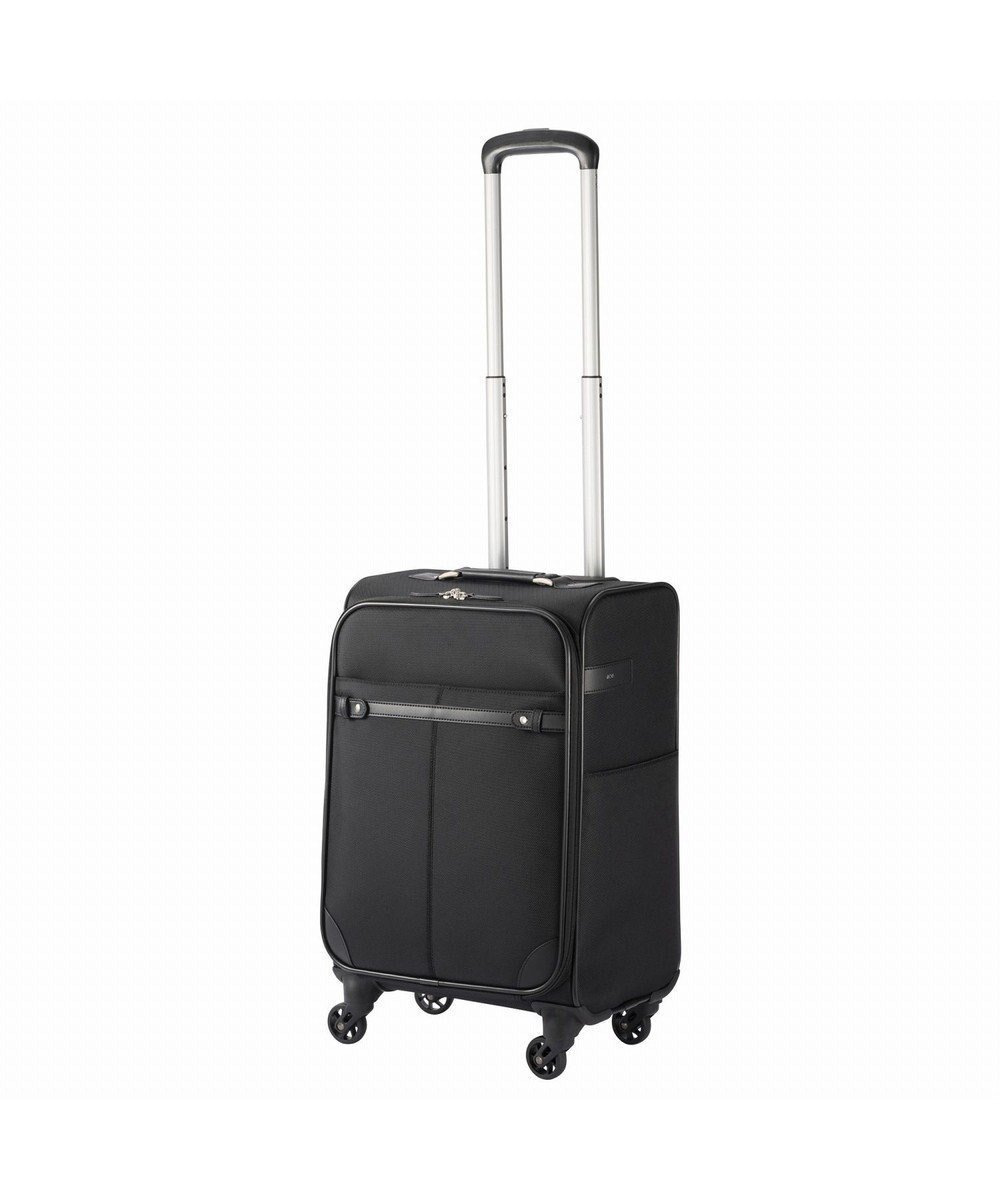 【エースバッグズアンドラゲッジ/ACE BAGS & LUGGAGE】のace. TOKYO ソリディオナ ソフトスーツケース 32L 35014 インテリア・キッズ・メンズ・レディースファッション・服の通販 founy(ファニー) 　ファッション　Fashion　レディースファッション　Ladies' Fashion Online　スーツ　Suits　抗菌　Antibacterial　スタンダード　Standard　フロント　Front　ポケット　Pocket　メッシュ　Mesh　無地　Plain Color　再入荷　Restock/Back In Stock/Re Arrival　旅行　Travel　スーツケース キャリーケース　Suitcase　ブラック|ID: prp329100004586664 ipo3291000000032524012