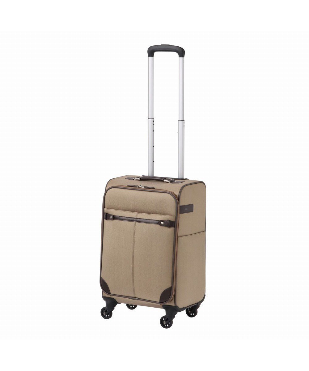 【エースバッグズアンドラゲッジ/ACE BAGS & LUGGAGE】のace. TOKYO ソリディオナ ソフトスーツケース 32L 35014 インテリア・キッズ・メンズ・レディースファッション・服の通販 founy(ファニー) 　ファッション　Fashion　レディースファッション　Ladies' Fashion Online　スーツ　Suits　抗菌　Antibacterial　スタンダード　Standard　フロント　Front　ポケット　Pocket　メッシュ　Mesh　無地　Plain Color　再入荷　Restock/Back In Stock/Re Arrival　旅行　Travel　スーツケース キャリーケース　Suitcase　ベージュ|ID: prp329100004586664 ipo3291000000032524013