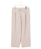 【ジェイプレスヨークストリート/J.PRESS YORK STREET】の【UNISEX】ストライプパンツ ベージュ系1|ID: prp329100004586694 ipo3291000000032524784