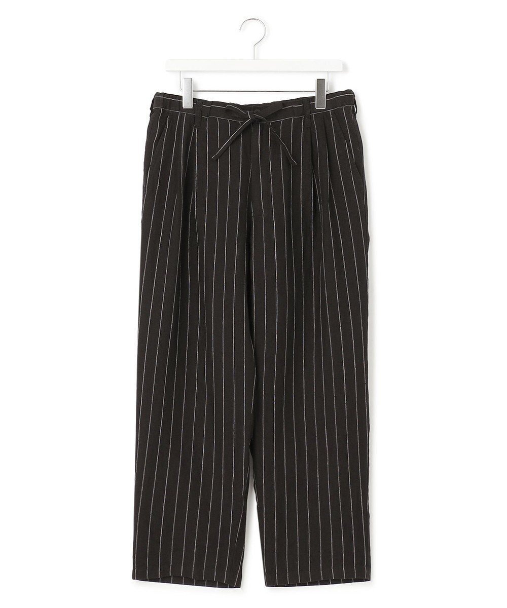 【ジェイプレスヨークストリート/J.PRESS YORK STREET】の【UNISEX】ストライプパンツ インテリア・キッズ・メンズ・レディースファッション・服の通販 founy(ファニー) 　ファッション　Fashion　レディースファッション　Fashion for Women　パンツ　Pants & Trousers　ユニセックス　Unisex, Genderless　おすすめ　Recommended / Our Picks　ジャケット　Jacket, Outerwear　ストライプ　Stripe, Striped Pattern　夏　Summer　春　Spring　S/S・春夏　SS, Spring/Summer, Warm Season　ブラック系1|ID: prp329100004586694 ipo3291000000034278468