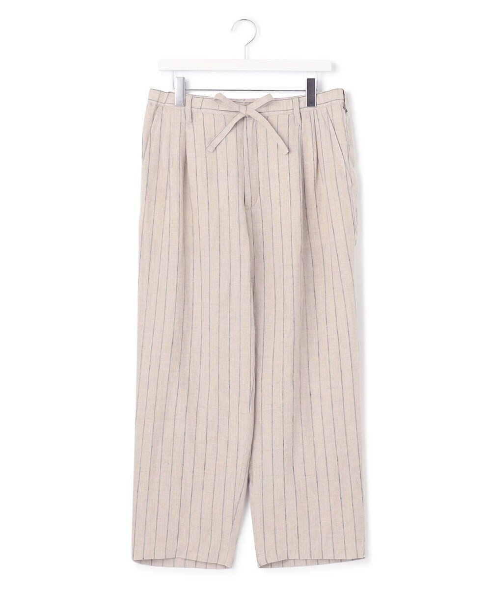 【ジェイプレスヨークストリート/J.PRESS YORK STREET】の【UNISEX】ストライプパンツ インテリア・キッズ・メンズ・レディースファッション・服の通販 founy(ファニー) 　ファッション　Fashion　レディースファッション　Fashion for Women　パンツ　Pants & Trousers　ユニセックス　Unisex, Genderless　おすすめ　Recommended / Our Picks　ジャケット　Jacket, Outerwear　ストライプ　Stripe, Striped Pattern　夏　Summer　春　Spring　S/S・春夏　SS, Spring/Summer, Warm Season　ベージュ系1|ID: prp329100004586694 ipo3291000000034278470