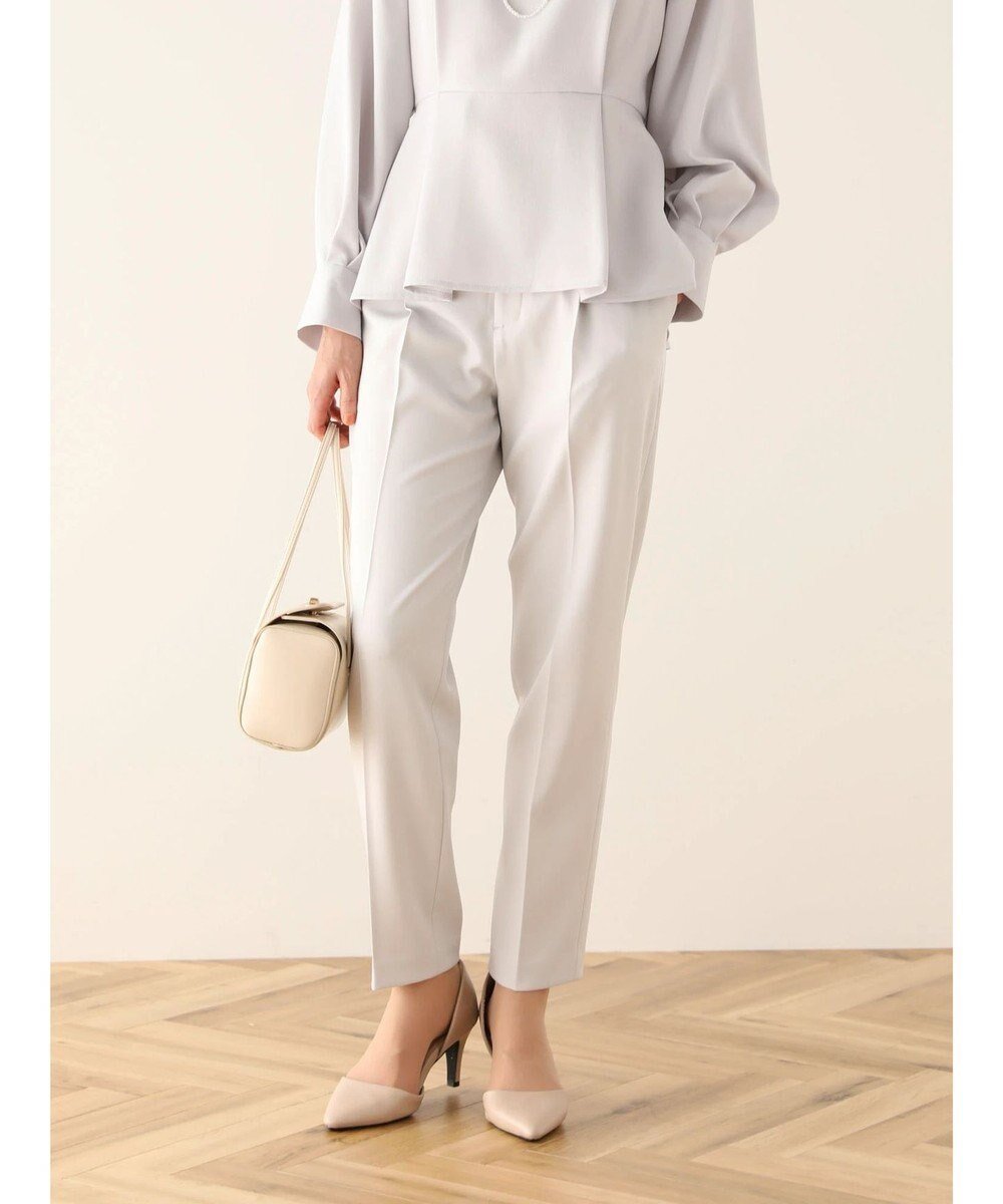 【グリーンパークス/Green Parks】のef-de タックテーパードパンツ インテリア・キッズ・メンズ・レディースファッション・服の通販 founy(ファニー)  ファッション Fashion レディースファッション Fashion for Women パンツ Pants & Trousers エレガント 上品 Elegant 春 Spring コレクション Collection, Seasonal Line ストレッチ Stretch, Stretchy Fabric センター Center, Center Line ポケット Pocket, Pocket Detail S/S・春夏 SS, Spring/Summer, Warm Season 夏 Summer Gray Beige|ID: prp329100004586725 ipo3291000000034287232