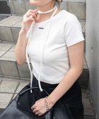 【ウィゴー/WEGO】のプレートデザインワンショルトップス ホワイト|ID: prp329100004586735 ipo3291000000032526030