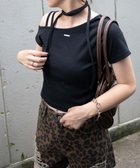 【ウィゴー/WEGO】のプレートデザインワンショルトップス ブラック|ID: prp329100004586735 ipo3291000000032526032