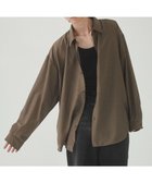 【ウィゴー/WEGO】の【ユニセックス着用ITEM/SMLサイズ展開/冷房対策/紫外線対策】シアーBIGシャツ ブラウン|ID: prp329100004586739 ipo3291000000032526369