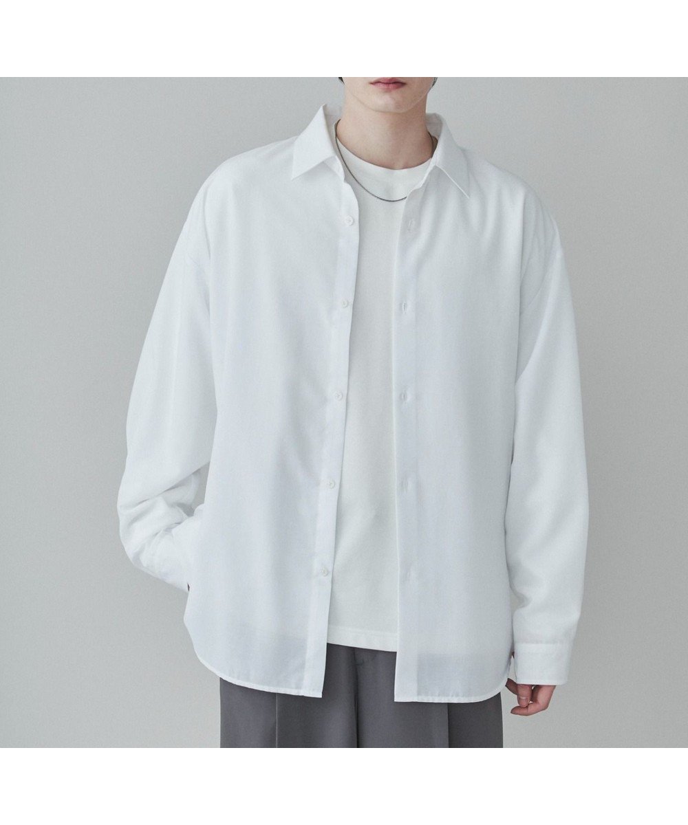 【ウィゴー/WEGO】の【ユニセックス着用ITEM/SMLサイズ展開/冷房対策/紫外線対策】シアーBIGシャツ インテリア・キッズ・メンズ・レディースファッション・服の通販 founy(ファニー) 　ファッション　Fashion　レディースファッション　Ladies' Fashion Online　トップス・カットソー　Tops/Tshirt　シャツ/ブラウス　Shirts/Blouses　春　Spring　シアー　Sheer　スマホ　Smartphone　スラックス　Slacks　長袖　Long Sleeve　ビッグ　Big　S/S・春夏　Ss・Spring/Summer　プチプライス・低価格　Affordable　おすすめ　Recommend　夏　Summer　ホワイト|ID: prp329100004586739 ipo3291000000032526371