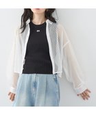 【アースミュージックアンドエコロジー/earth music&ecology】のメッシュストライプショートシャツ Off White|ID: prp329100004586754 ipo3291000000032526630