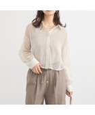 【アースミュージックアンドエコロジー/earth music&ecology】のメッシュストライプショートシャツ 人気、トレンドファッション・服の通販 founy(ファニー) ファッション Fashion レディースファッション Fashion for Women トップス・カットソー Cut & Sew Tops シャツ・ブラウス・オフィスカジュアル Elegant Blouses & Button-Ups おすすめ Recommended / Our Picks インナー Innerwear ショート Short, Short Length シンプル Simple, Minimal ストライプ Stripe, Striped Pattern ボックス Boxy, Box Shape ポケット Pocket, Pocket Detail メッシュ Mesh, Net Fabric 夏 Summer 春 Spring S/S・春夏 SS, Spring/Summer, Warm Season 無地 Plain, Solid Color thumbnail Beige|ID: prp329100004586754 ipo3291000000033656679