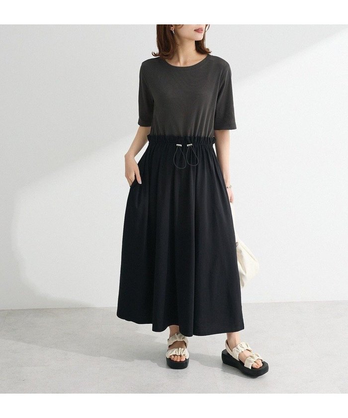 【グリーンパークス/Green Parks】の・SUGAR SPOON半袖リブドッキングワンヒ インテリア・キッズ・メンズ・レディースファッション・服の通販 founy(ファニー) https://founy.com/ ファッション Fashion レディースファッション Fashion for Women ワンピース Dresses おすすめ Recommended / Our Picks クール Cool, Chic ドッキング Docking, Mixed Material フィット Fit, Slim Fit ポケット Pocket, Pocket Detail 半袖 Short Sleeve, Half Sleeve 夏 Summer 春 Spring S/S・春夏 SS, Spring/Summer, Warm Season |ID: prp329100004586796 ipo3291000000032526813