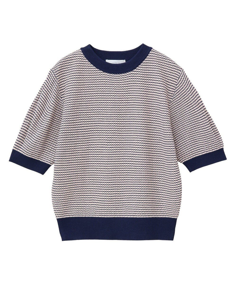 【グリーンパークス/Green Parks】の・swing by マルチカラージャカードニット インテリア・キッズ・メンズ・レディースファッション・服の通販 founy(ファニー) 　ファッション　Fashion　レディースファッション　Ladies' Fashion Online　トップス・カットソー　Tops/Tshirt　ニット　Knit Tops　セーター　Sweater　バランス　Balance　フォルム　Form　ボーダー　Border　ポケット　Pocket　夏　Summer　春　Spring　S/S・春夏　Ss・Spring/Summer　Pink|ID: prp329100004586798 ipo3291000000032526835