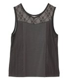 【グリーンパークス/Green Parks】の・SUGAR SPOON 2wayレースタンク(カップ Charcoal Gray|ID: prp329100004586809 ipo3291000000032526930