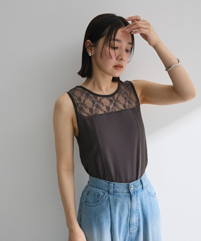 【グリーンパークス/Green Parks】の・SUGAR SPOON 2wayレースタンク(カップ インテリア・キッズ・メンズ・レディースファッション・服の通販 founy(ファニー) https://founy.com/ ファッション Fashion レディースファッション Ladies' Fashion Online トップス・カットソー Tops/Tshirt おすすめ Recommend シアー Sheer スクエア Square ストレッチ Stretch タンク Tank フェミニン Feminine ポケット Pocket レース Race 夏 Summer 春 Spring S/S・春夏 Ss・Spring/Summer |ID: prp329100004586809 ipo3291000000032698221
