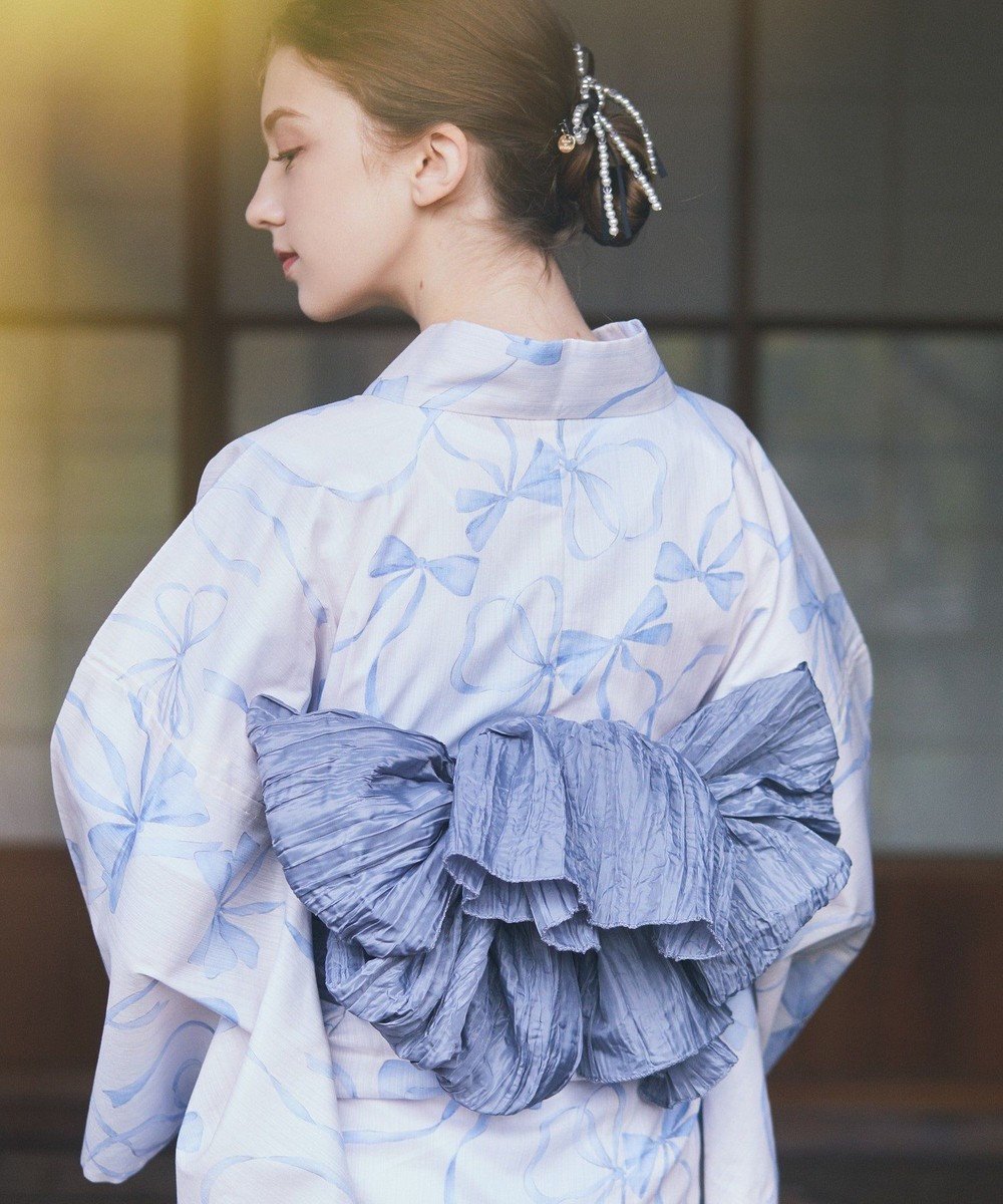 【メゾンドフルール/Maison de FLEUR】のリボン浴衣 インテリア・キッズ・メンズ・レディースファッション・服の通販 founy(ファニー) ファッション Fashion レディースファッション Fashion for Women 水着 Swimwear レディース水着・ビーチウェア Swimwear & Beachwear ポケット Pocket, Pocket Detail リボン Ribbon, Bow 夏 Summer 春 Spring S/S・春夏 SS, Spring/Summer, Warm Season 水着 Swimsuit, Swimwear Blue|ID: prp329100004586810 ipo3291000000033656708