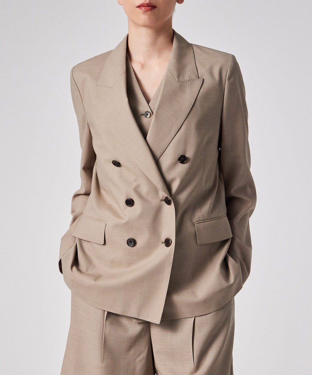 【ポール スミス/Paul Smith】のクリスプウール ダブルジャケット 人気、トレンドファッション・服の通販 founy(ファニー) 　ファッション　Fashion　レディースファッション　Fashion for Women　アウター　Coat / Outerwear Collection　レディースジャケット・軽アウター　Jackets　テーラードジャケット / 通勤・きれいめスタイル　Tailored Jackets & Blazers　おすすめ　Recommended / Our Picks　ジャケット　Jacket, Outerwear　ダブル　Double, Double-Breasted　ドレープ　Drape, Draping Fabric　フェミニン　Feminine, Girly　夏　Summer　S/S・春夏　SS, Spring/Summer, Warm Season　A/W・秋冬　Autumn/Winter　 other-1|ID: prp329100004586812 ipo3291000000032682224