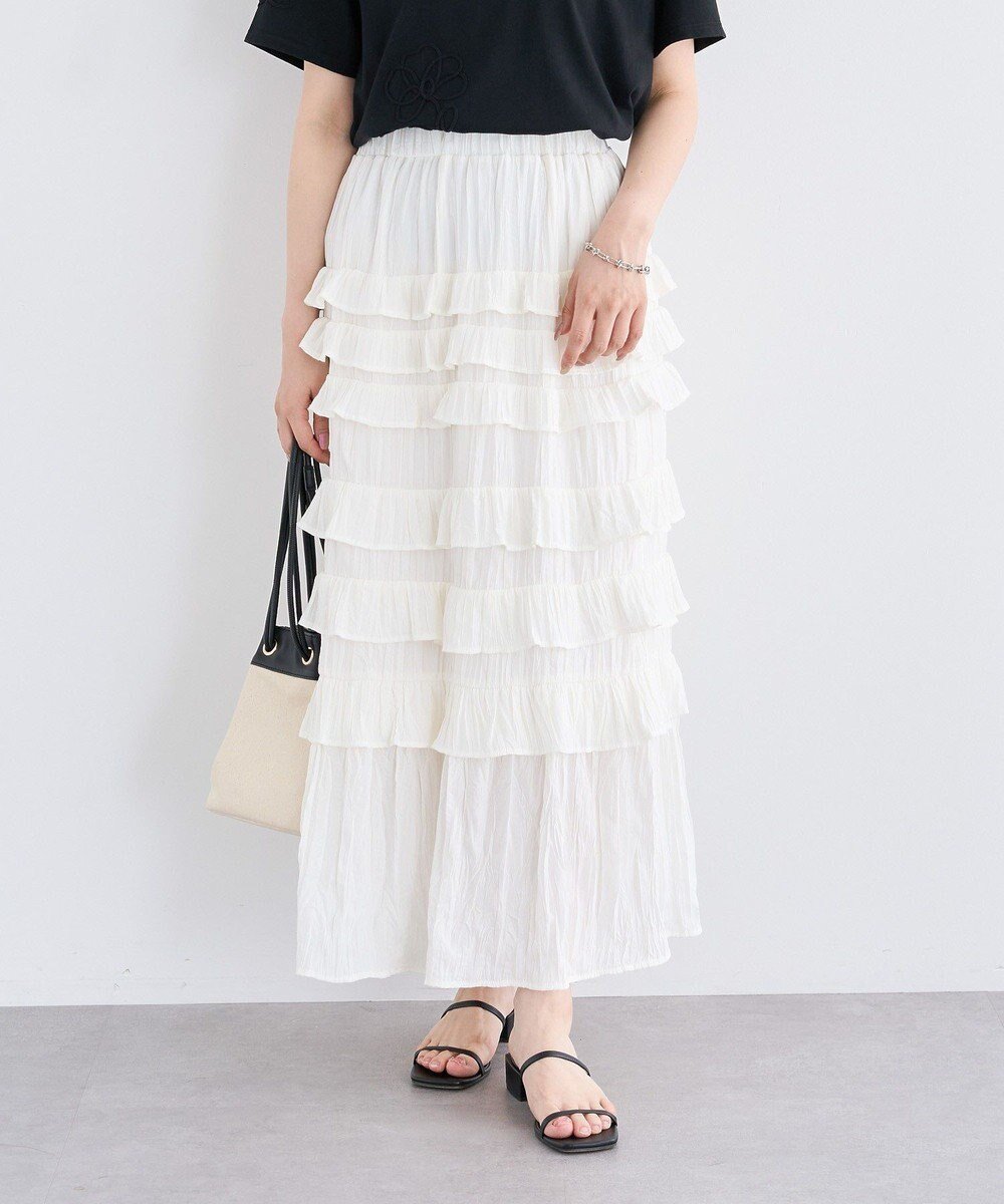 【グリーンパークス/Green Parks】の・SUGAR SPOON メニーフリルスカート 人気、トレンドファッション・服の通販 founy(ファニー) 　ファッション　Fashion　レディースファッション　Fashion for Women　スカート　Skirts　おすすめ　Recommended / Our Picks　エアリー　Airy Texture　スリット　Slit, Slit Detail　フィット　Fit, Slim Fit　フェミニン　Feminine, Girly　フリル　Frill, Ruffle　ポケット　Pocket, Pocket Detail　ロング　Long, Long-Length　夏　Summer　春　Spring　S/S・春夏　SS, Spring/Summer, Warm Season　 other-1|ID: prp329100004586818 ipo3291000000032526979