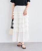 【グリーンパークス/Green Parks】の・SUGAR SPOON メニーフリルスカート Off White|ID: prp329100004586818 ipo3291000000033656068