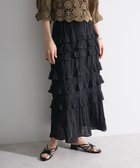 【グリーンパークス/Green Parks】の・SUGAR SPOON メニーフリルスカート Black|ID: prp329100004586818 ipo3291000000033656069